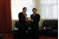 Visit              by the President of Yuan Ze University, Taiwan