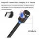 Simple Convenient Smart Phone Cable 360 Degree Circular Interface Dustproof