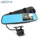 4.3 Inch Car DVR Camera Mirror Dash Cam Front And Rear 1080p