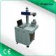 Metal Nameplate Marking Machine , Industrial Laser Marking Equipment Air Cooling