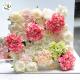 UVG wonderful silk rose wall weddings with fake penoy flowers for wedding Décor CHR1143