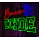Bonnie&clyde Lover weeding party bedroom house neon sign