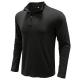 OEM maufactory  Autumn Winter European American Stand Up Collar Solid Color POLO Men'S Long Sleeve