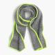 Donegal Knitted Neck Scarf Boys With Neon Yarn Edges Easy To Pair Winter Clothes