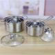 Customized 18cm 20cm 26cm Cookware Set Stainless Steel 201