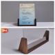 High Definition Acrylic Photo Frame with Walnut Wood Base