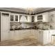 Luxury  Primery Solid Wood Kitchen Cabinets In L Shape And With Tall Cabinet