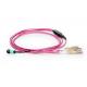 Purple FTTB Female Male UPC APC Mpo Fanout Cable