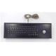 Desktop Waterproof Stainless Steel Metal Keyboard With Trackball 65 Keys