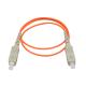 Simplex Multimode PVC Fiber Optic Patch Cable SC/MM to SC/MM