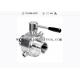 Heat Jacket DN125 SS316L Manual Sanitary Ball Valve/ Donjoy valves