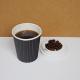 Disposable coffee cup with lid corrugated wallpaper single and double wall eco-friendly wholesale customization