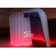 8' high roll shape tube led light inflatable photo booth enclosure with removable door