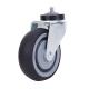 Swivel Shopping Cart Casters Thermoplastic Rubber Wheels 40Kg Load Capacity