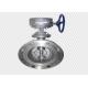 Triple Eccentric Flanged Butterfly Valve CF8 Stainless Steel Hard Seal
