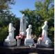 BLVE White Marble Our Lady Fatima Statue Stone Islamism Religious Mary Sculpture Life Size Outdoor