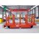 50 Ton Pipe Plant PLC Control Cable Reel Powered Motorized Transport Cart For Coil Transfer