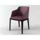 Poliform Grace Leather Restaurant Chairs , Comfortable Restaurant Dining Chairs