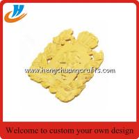 Die casting metal badge lapel pin,gold&silver pin with button back