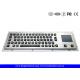 Panel Mount Illuminated Metal Keyboard With 65 Backlight Keys And Integrated Touchpad