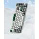 4000mah Battery Mechanical Keyboard Mouse With Type C USB Port ABS Keycap Material