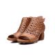 S248 New open-toed hollow heel women's shoes side zipper temperament fashionable women's heel shoes