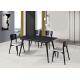 140x80x76cm Rock Sheet Restaurant Metal Dining Room Table