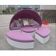 Leisure garden furniture round patio fabric sunbed sofa bed