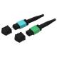 MPO Mtp Fiber Connector Molded MT Ferrule For FTTX Networking Cabling