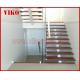 Straight Stringer Staircase VK04S Tempered Glass, 304 Stainless steel glass stainoff,stainless steel handrail