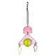 acrylic bird toys with hanging swing fish for canaries finches