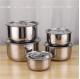 Low Moq 3 Pcs 5 Pcs Kitchen Stainless Steel 410 Soup Stock Pot Set Large Capacity Cookware Set
