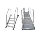 Inclined Step Vertical Marine Dock Ladder Boat Boarding Steps