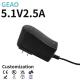 Electric 5.1V 2.5A Power Supply 15W Power Adapter Wall Mount