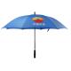 Bule Windproof Golf Umbrellas Carbon Fibre Black Metal Ribs For Promotion