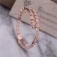 Luxury Closet Rose Gold Bracelet Serpenti Viper one-coil full diamond Snake