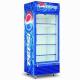 4 Shelves Commercial Refrigerator Freezer , Glass Door Merchandiser Refrigerator