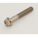GR5 made in china titanium alloy hex flange bolt m12-1.25 x 30mm