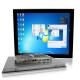 Ultra Thin 17 Inch J1900 Gray Panel Mount Touch Screen Pc , Seamless Industrial Flat Panel Pc