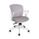 Black Swivel Office Chair with Thickened Base Adjustable Armrests and Fabric Material
