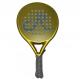 Custom New Process Galvanized Gold Padel Racket ,1K Surface Material Padel Racket &Beach Tennis Racket