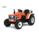 Led Light Childs Plastic Ride On Tractor 135*76*81CM 2.4G RC