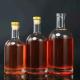 200ml 375ml 500ml 750ml Super Flint Glass Wine Liquor Bottles with Cork Sealing Type