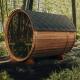 Traditional Dry Outdoor Finnish Sauna Barrel Cedar Sauna Room 4.5KW Or 6KW