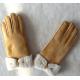 Spain merino double face lamb fur gloves butterfly glove real leather glove women gloves