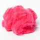 Industrial Recycled Polyester Fiber / Cherry Blossom Pink Polyester Raw Material