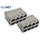 Copper Alloy Shield 10G ICM PA9T Magnetic Ethernet Connector