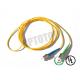 1F 1.6MM Custom Fc Fiber Patch Cord OS2 With Yellow Jacket , 85447000 HS Code