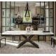 Dining Table With 8 Chairs 12mm Ceramic Marble Table Top Modern Home Furniture