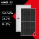 540W 545W Bifacial Solar Panel 550W 555W 560W Rooftop Solar Power System Transparent